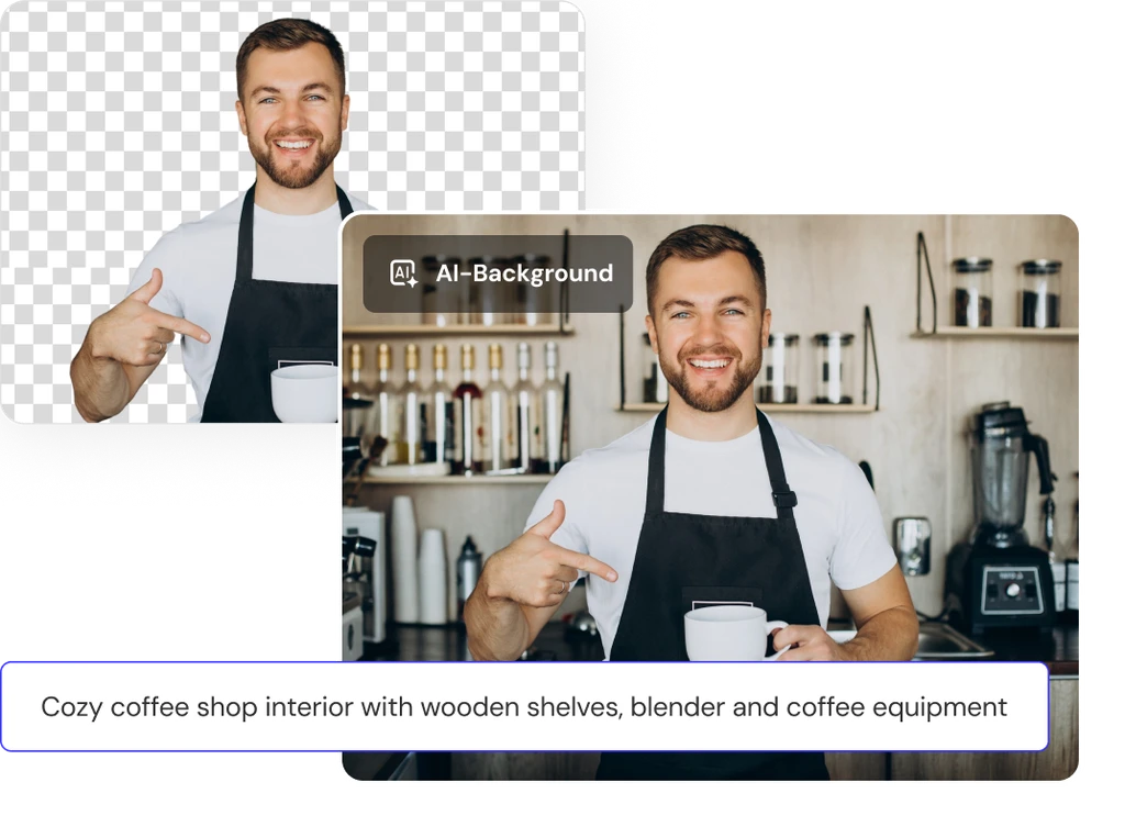 Create backgrounds quickly with a simple, user-friendly AI generator. image preview