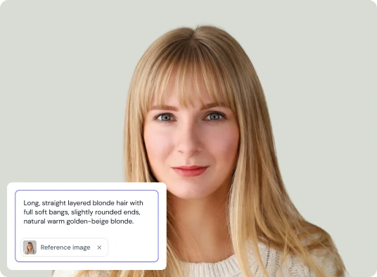 Describe Your Own Bangs or Add a Reference Photo image preview