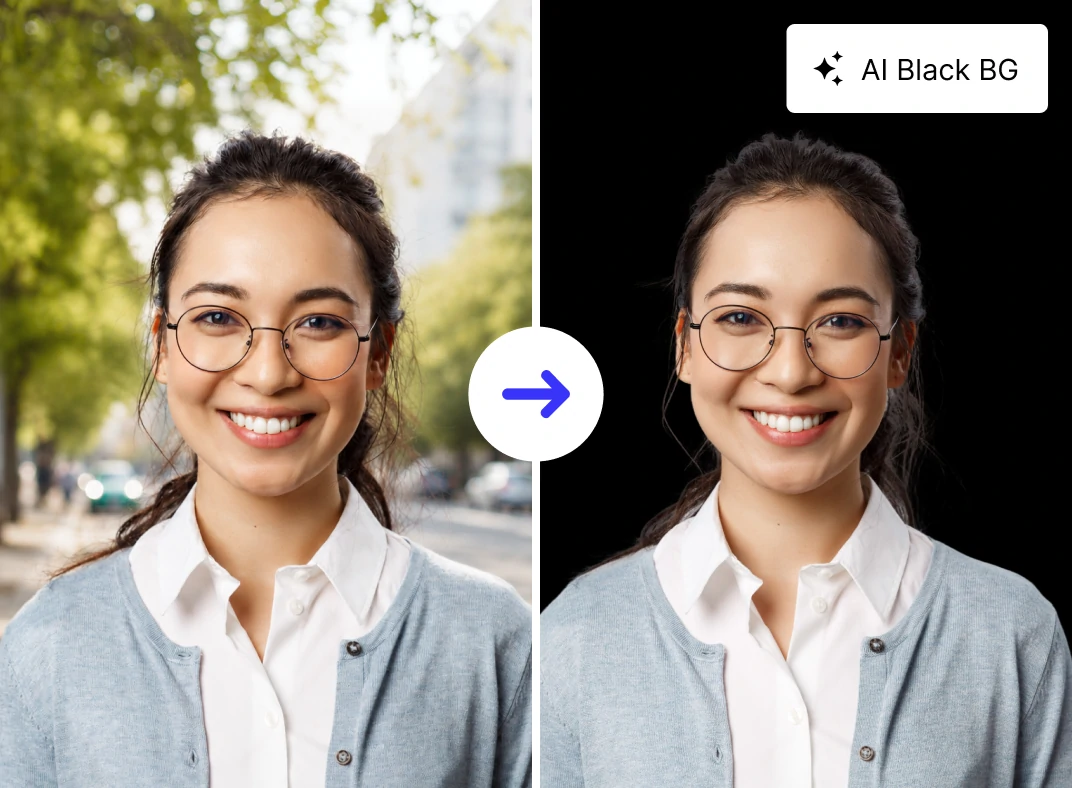 कुछ ही सेकंड में किसी भी फोटो में काला बैकग्राउंड जोड़ें image preview