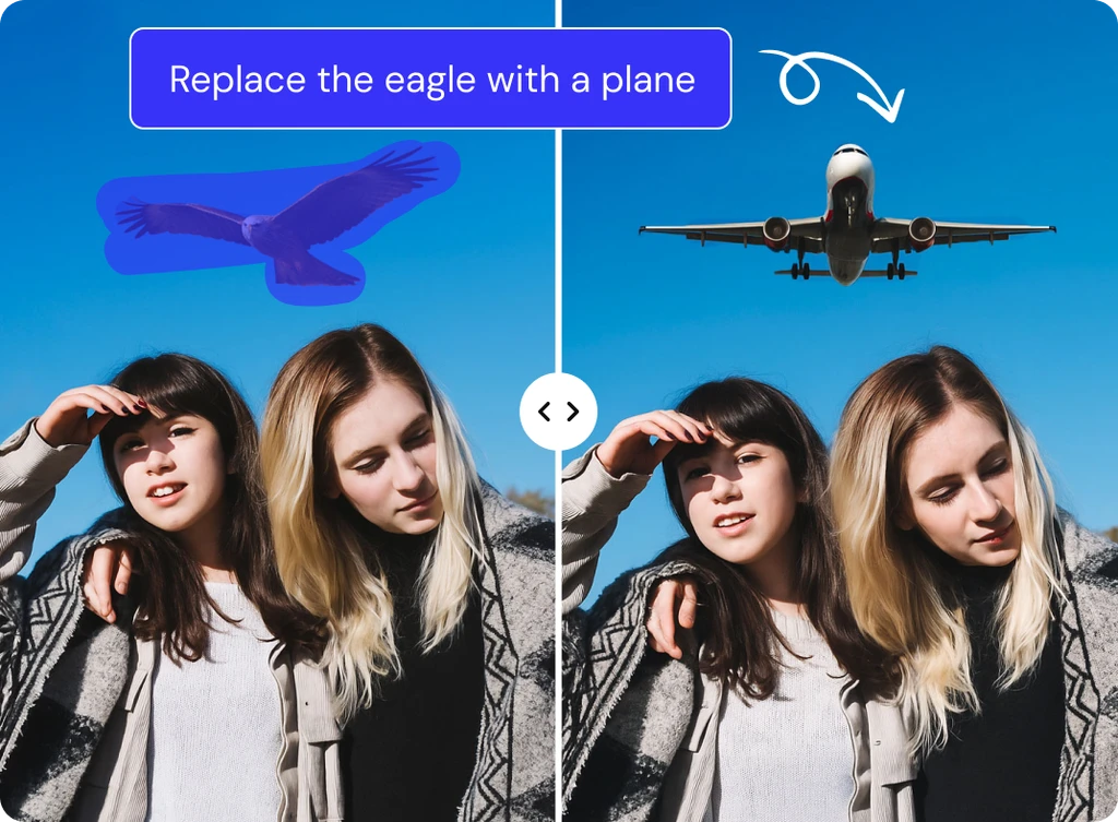 Cut Out and Replace Unwanted Elements with AI Object Replacer image preview