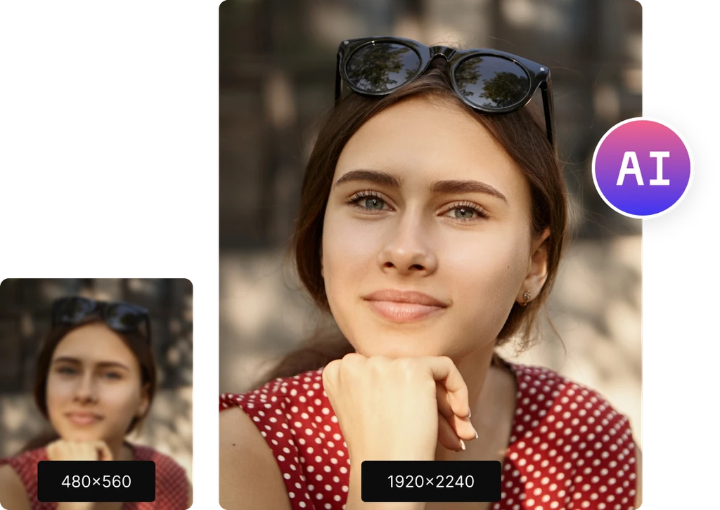 Enhance Image Quality Instantly with AI image preview
