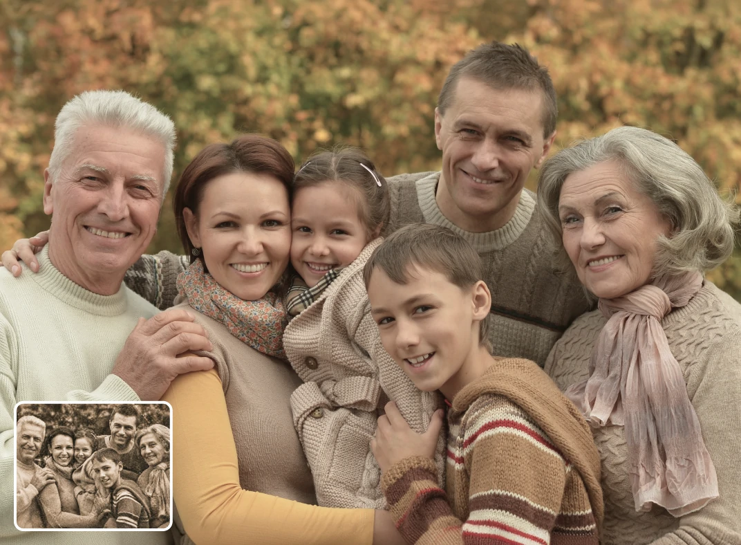 Aile Fotoğraflarını ve Anılarını Geri Getirin image preview