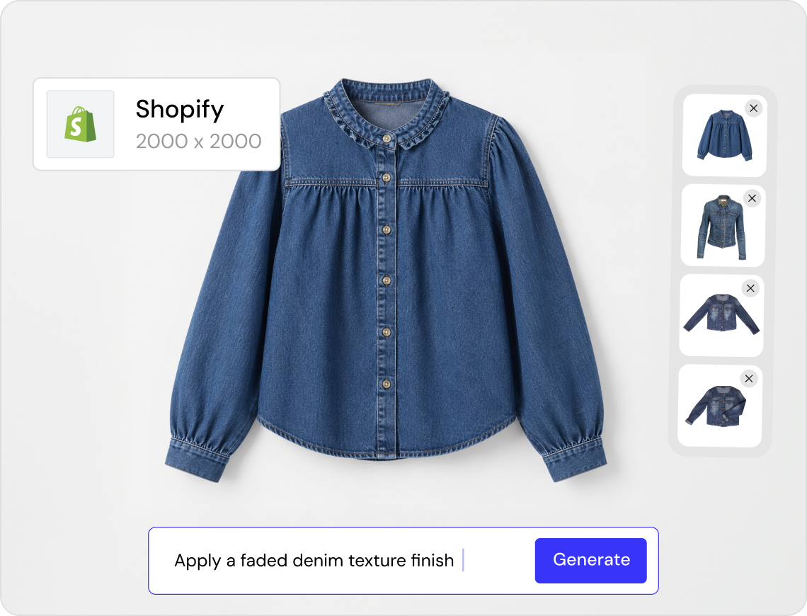 Refine, Edit, and Export Your AI Clothing Product Images in One Place